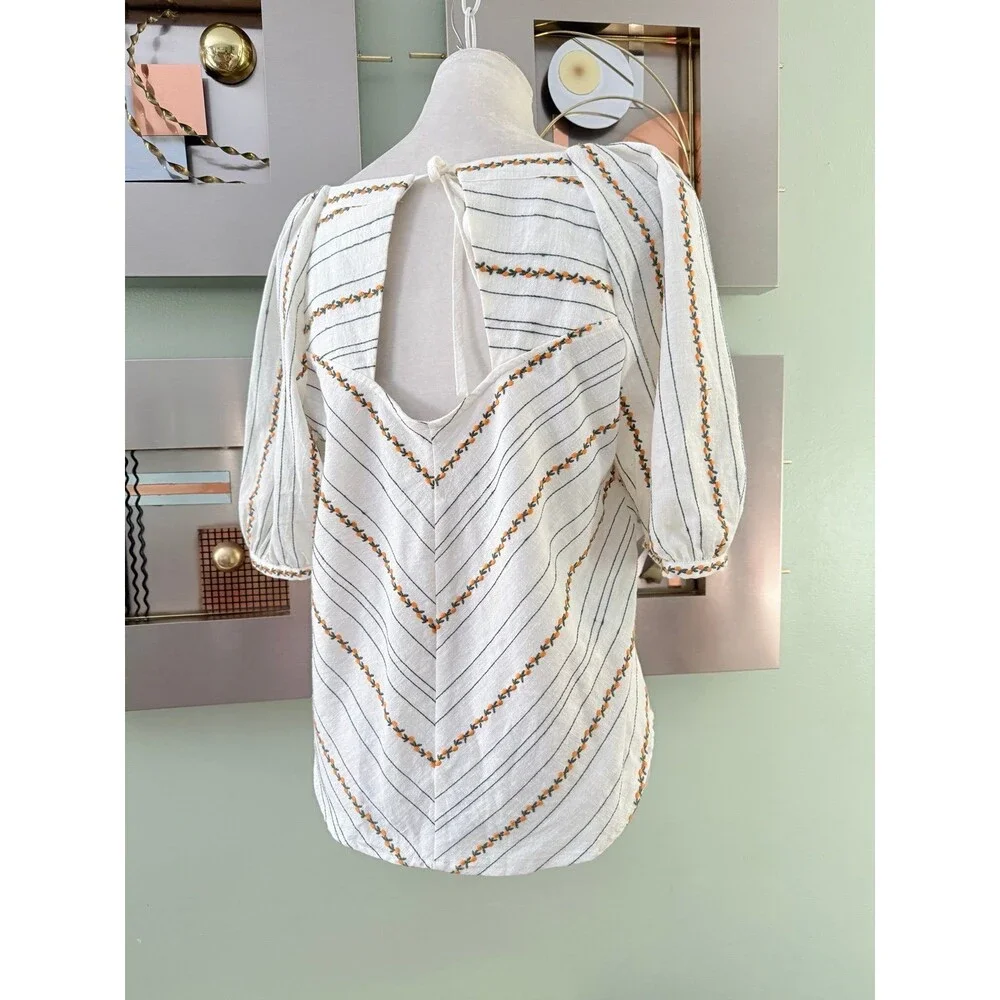 Anthropologie Maeve puff sleeve top